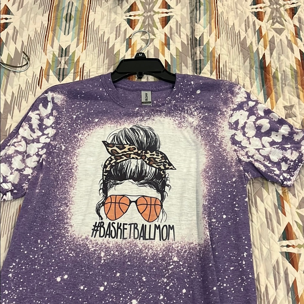 Gildan Purple Short Sleeve Tees Cosmic Design
